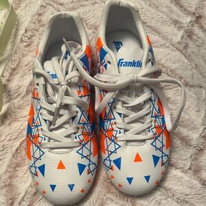 Kids' White and Blue Athletic Shoes